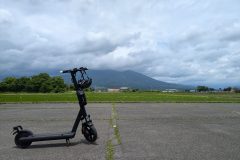 磐梯山とキックボード