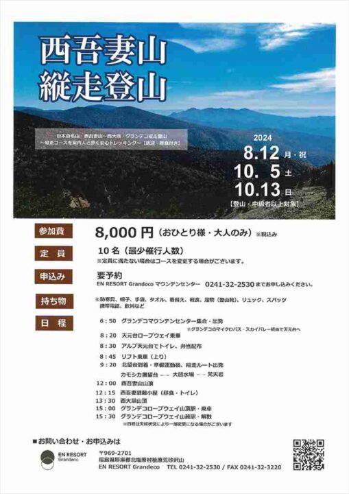 西吾妻山縦走登山