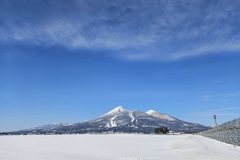 猪苗代町内から見た磐梯山