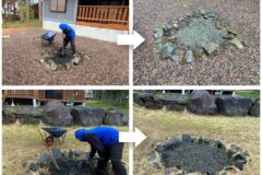 ファイヤーピット　清掃