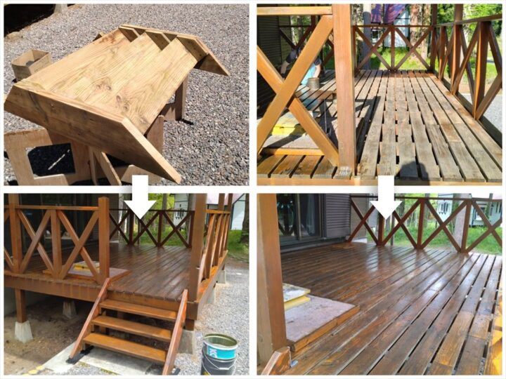 7号館　ペンキ塗り