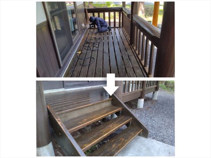 12号館　ペンキ塗り