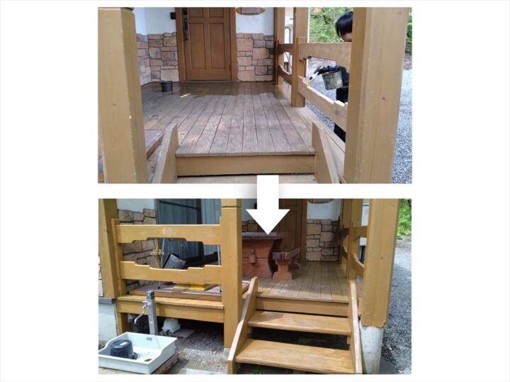 5号館　ペンキ塗り