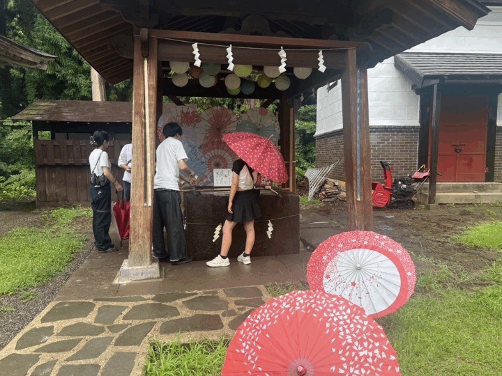 傘とのコラボ