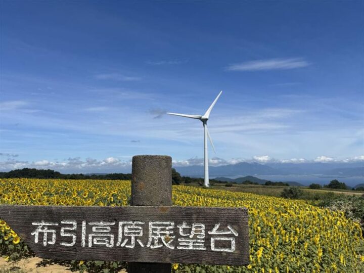 磐梯山と猪苗代湖を一望