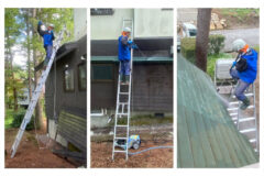 屋根　高圧洗浄