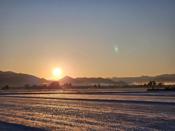 天鏡大橋からの日の出