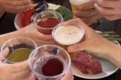 お昼のBBQ！最高～！