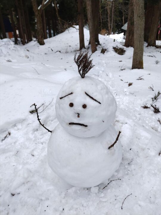 しゃくなげ1号館雪だるま